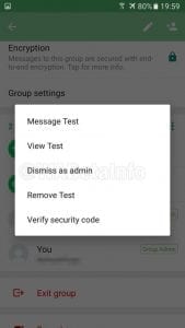 ستتيح لك ميزة WhatsApp الجديدة خفض مستوى مسؤولي المجموعة 1
