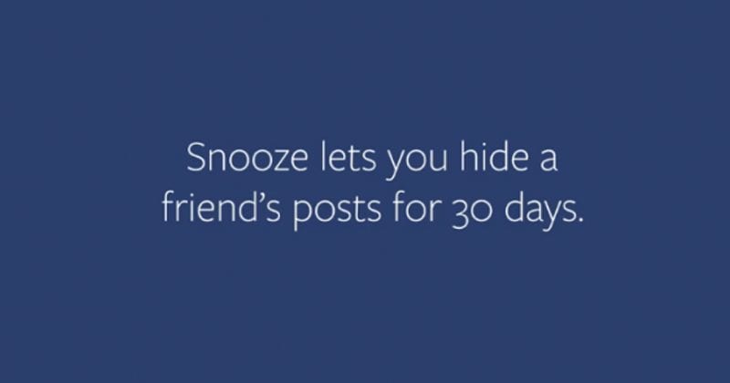 الآن يمكنك كتم صوت مزعجك Facebook أصدقاء لمدة 30 يومًا!