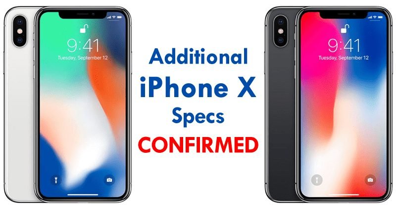 Additional iPhone X Specs Confirmed: 3GB RAM & 2716 mAh Battery