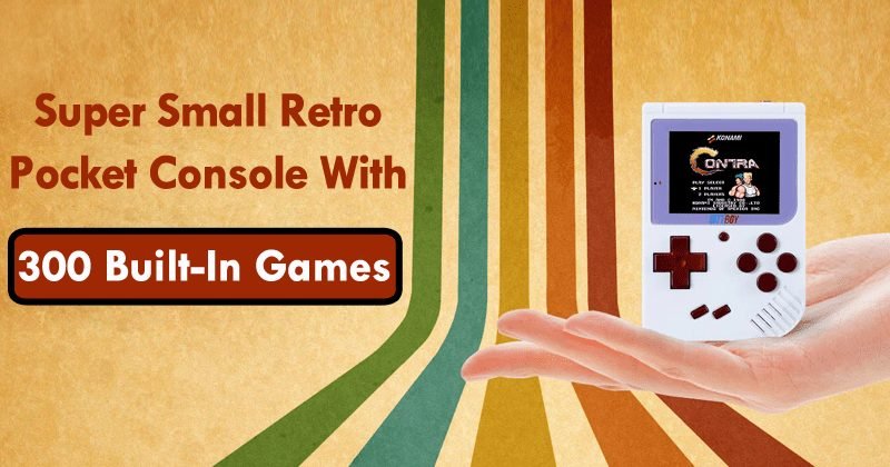 Meet The Super Small Retro Pocket Console With 300 Built-In Games