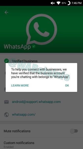 Whatsapp الأعمال