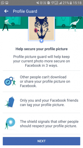 Facebook  صورة الملف الشخصي الحرس