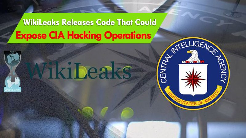 WikiLeaks Releases Code That Could Expose CIA Hacking Operations