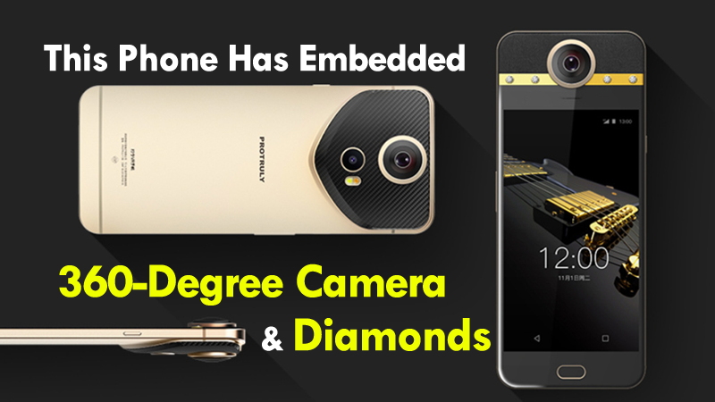 This Smartphone Has Embedded Diamonds And A 360-Degree Camera