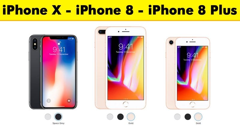 Apple مفاجآت مع iPhone X و iPhone 8 و iPhone 8 Plus الجديد