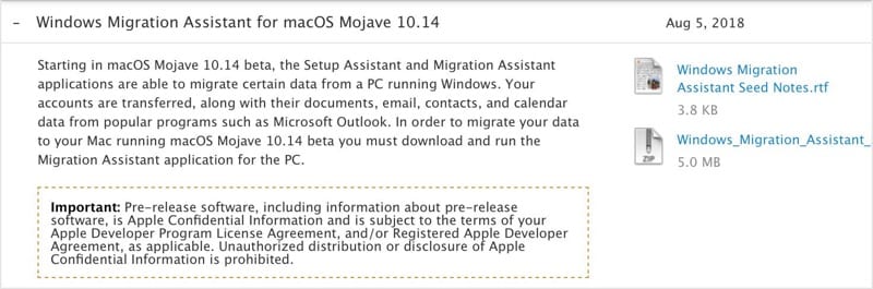 Apple يجعل الأمر أسهل بالنسبة لـ Windows يمكن للمستخدمين الهجرة إلى macOS Mojave باستخدام هذه الأداة الجديدة 1