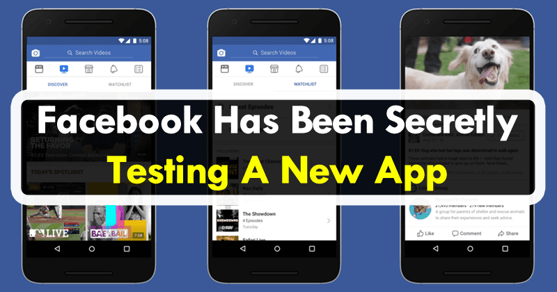 Facebook Has Been Secretly Testing A New Photo Application