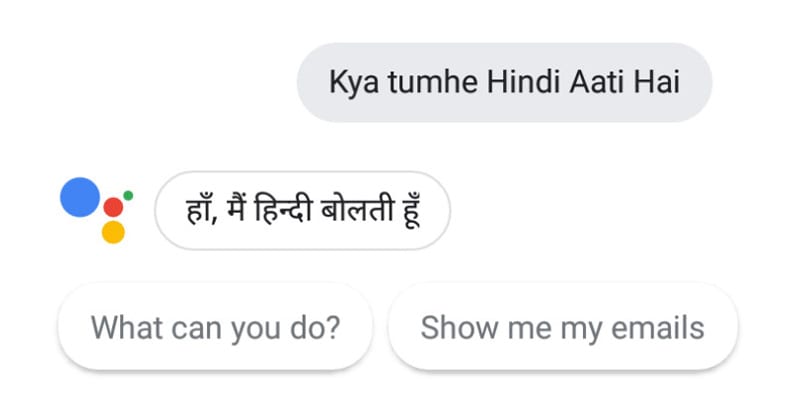 Google Assistant Now Understands Hindi Voice Commands