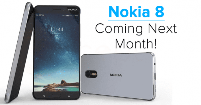 Nokia 8 مع كاميرا بدقة 23 ميجابكسل و Snapdragon 835 و 6 غيغابايت من ذاكرة الوصول العشوائي قادم الشهر المقبل!