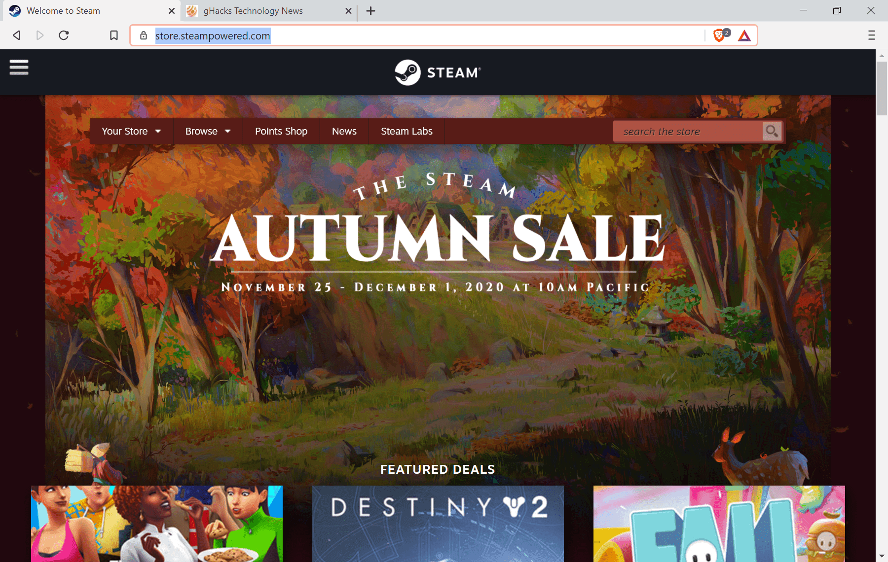Steam Autumn Sale 2020: here are 8 game suggestions