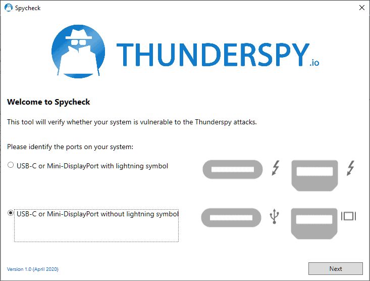 Thunderspy: find out whether your device is vulnerable to (local) Thunderbolt security issues