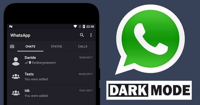 WhatsApp لنظام Android على وشك الحصول على الوضع المظلم