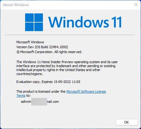 Windows 11 Insider Preview Build 22494 adds a mute mic button, fixes Taskbar and Explorer bugs