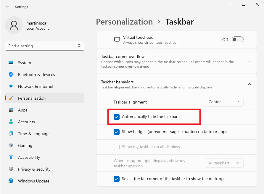 Windows 11 Taskbar not hiding? Here is a fix!