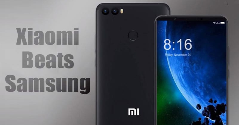 Xiaomi Beats Samsung To Become No.1 In Indian Smartphone Market