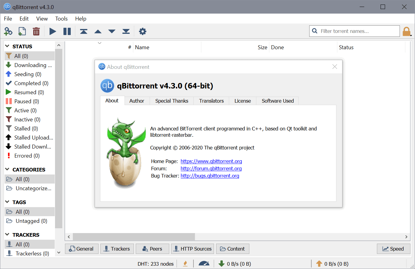 qBittorrent 4.3.0 is a major update with important changes