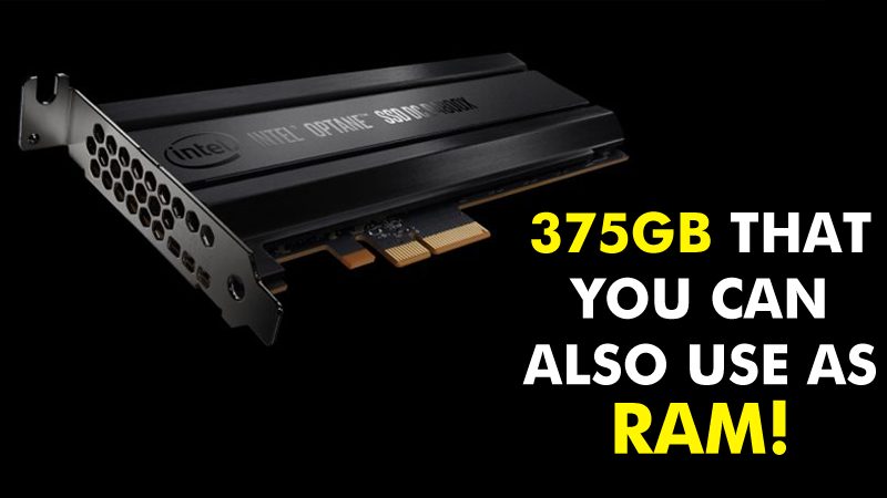 أعلنت إنتل للتو عن SSD بسعة 375 جيجا بايت والذي يمكن استخدامه كذاكرة وصول عشوائي