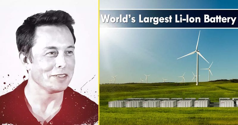 أنهى Elon Musk بناء أكبر بطارية ليثيوم أيون في العالم