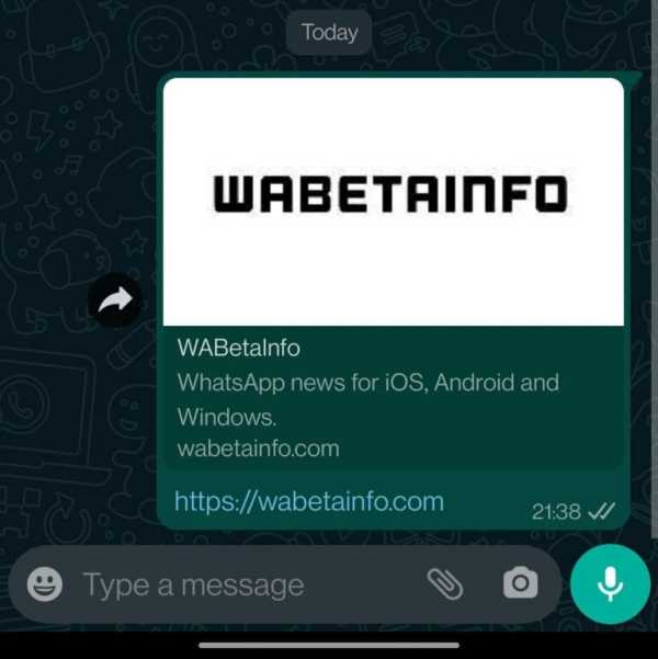 Whatsapp يعمل على رابط كبير Preview