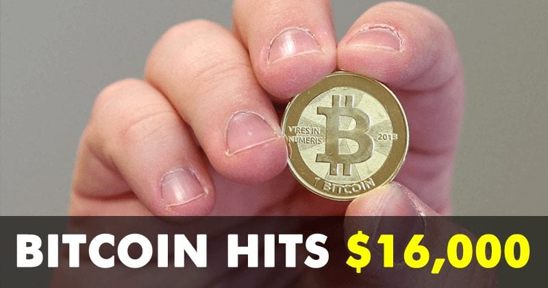 Bitcoin Surges Above $16,000, Almost Hits $16,800