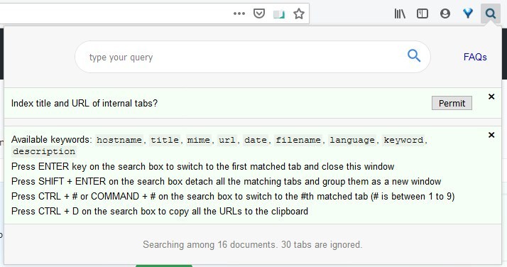 اعثر على علامة التبويب التي تبحث عنها على الفور باستخدام ملحق Search All Tabs لمتصفح Firefox و Chrome