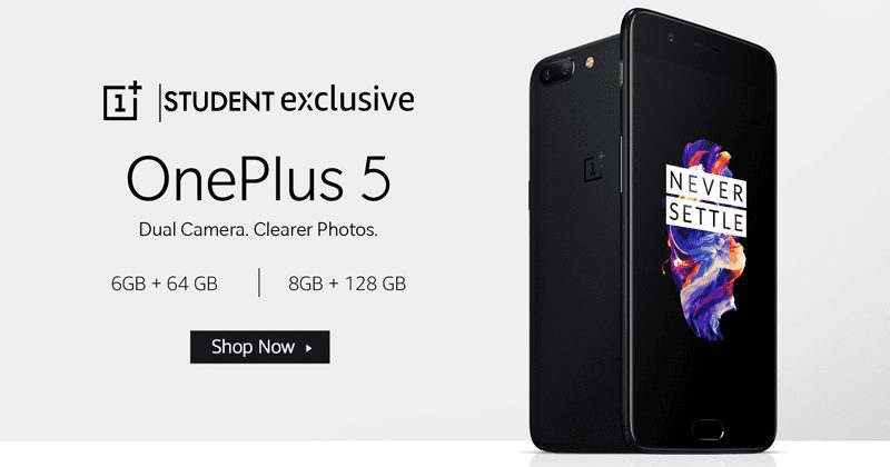 الآن تكلف OnePlus 5 أقل إذا كنت طالبًا