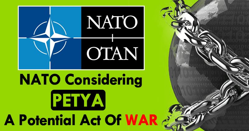 الناتو يعتبر Petya Ransomware بمثابة عمل حرب محتمل