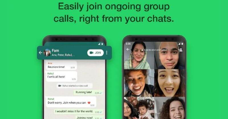 تحديث Whatsapp للانضمام إلى مكالمات المجموعة (1)