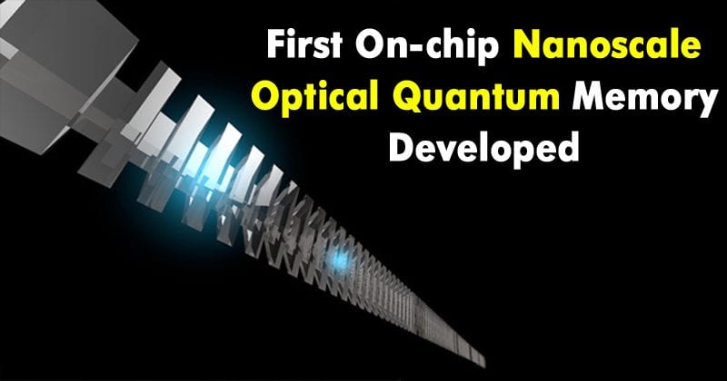 Meet The First On-Chip Nanoscale Optical Quantum Memory
