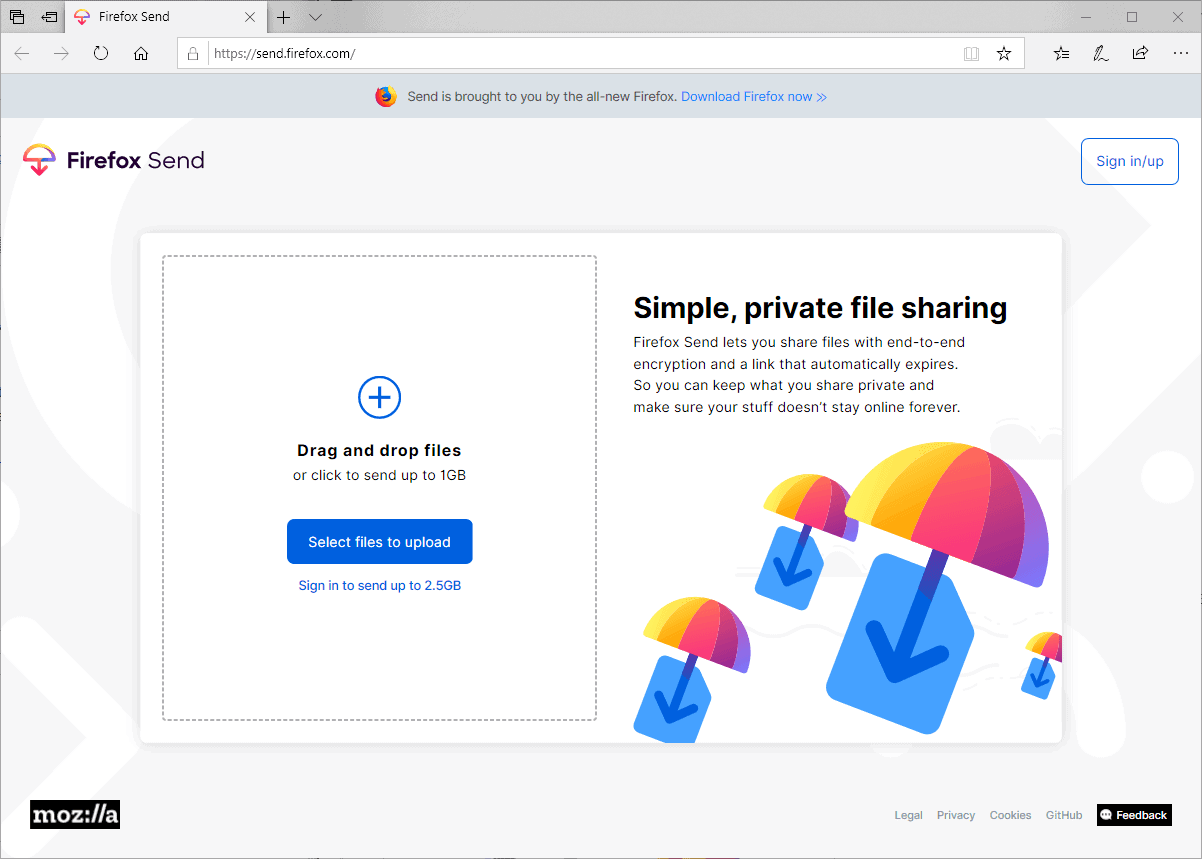 Mozilla retires Firefox Send and Firefox Notes services