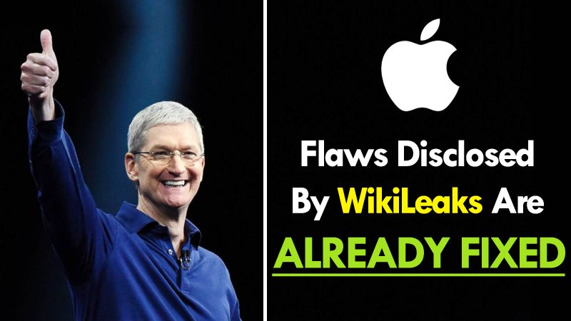 Apple: Many Flaws Disclosed By WikiLeaks Are Already Fixed