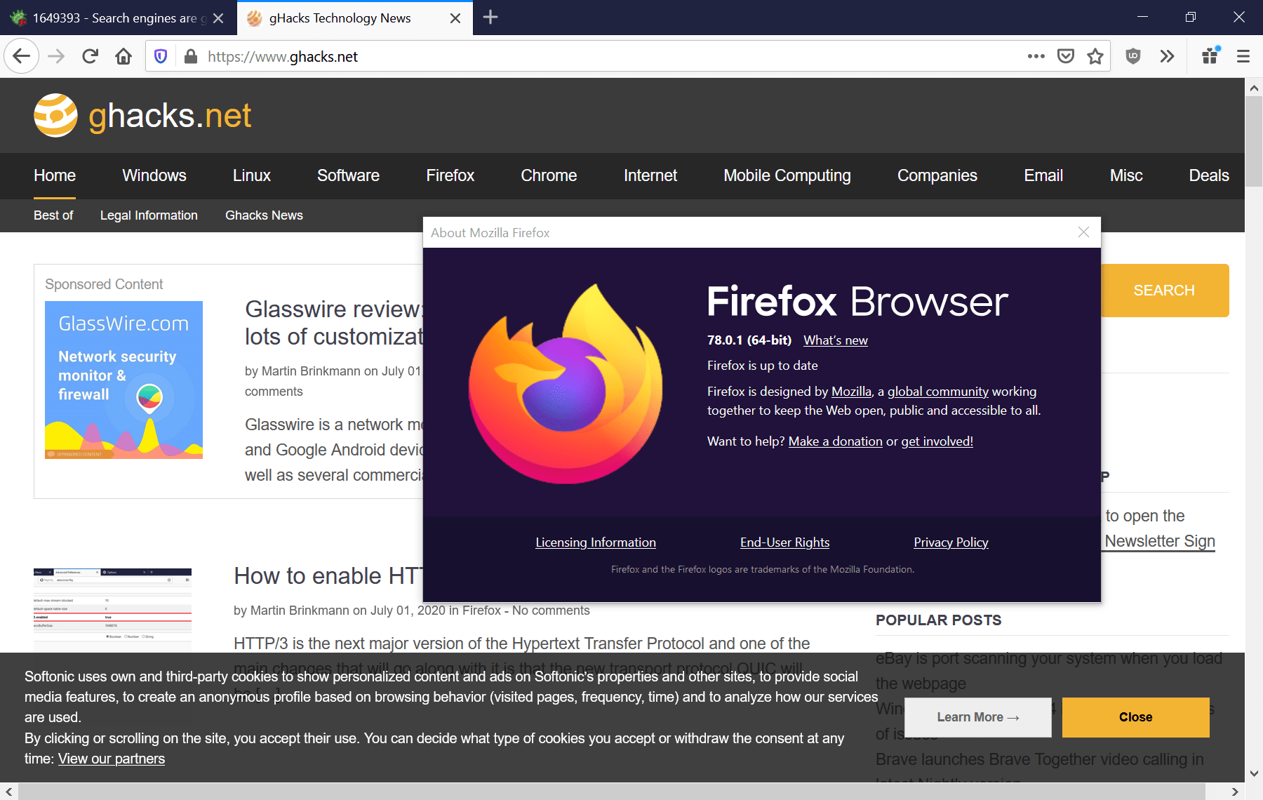 Mozilla pauses Firefox 78.0 rollout, prepares Firefox 78.0.1