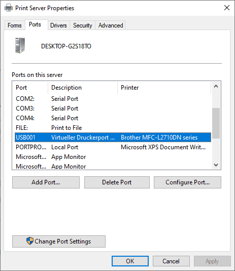 USB Printer is missing on Windows 10 version 1903 and later (with workaround)