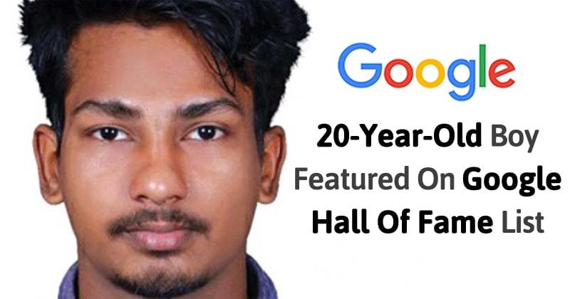 ظهر فتى يبلغ من العمر 20 عامًا على Google Hall Of Fame List