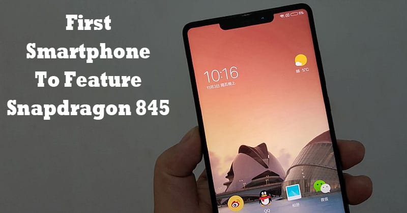 قد يكون Xiaomi Mi MIX 2S أول هاتف ذكي مزود بمعالج Snapdragon 845