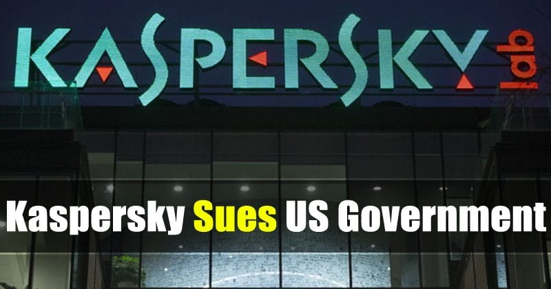 Kaspersky Sues US Government Over Antivirus Ban