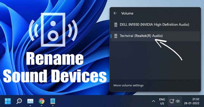 How to Rename Sound Devices on Windows 11