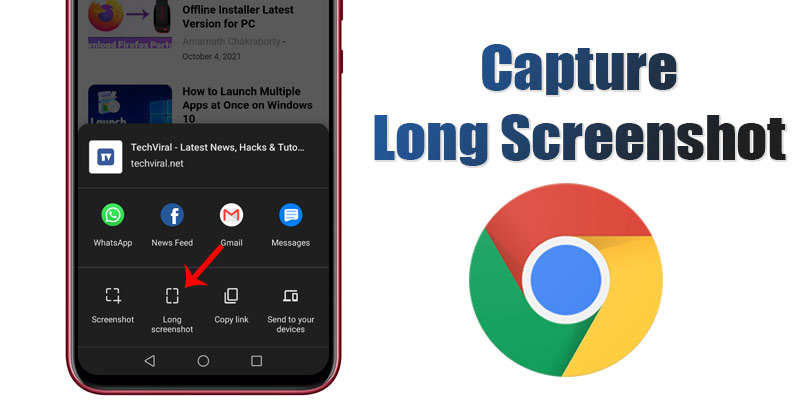 كيفية التقاط لقطة شاشة طويلة في Chrome لنظام Android