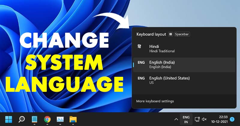 How to Change System Language on Windows 11