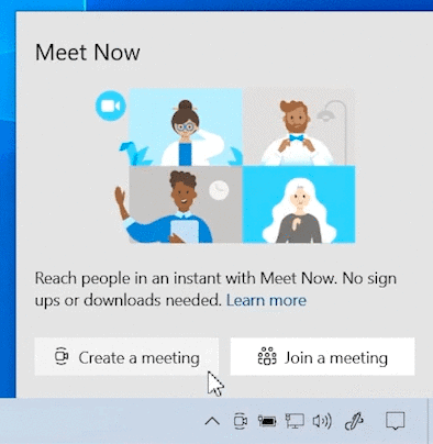 What is Meet Now in Windows 10 and how to remove it