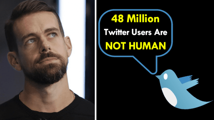 ما يقرب من 48 مليون Twitter المستخدمون ليسوا بشرًا