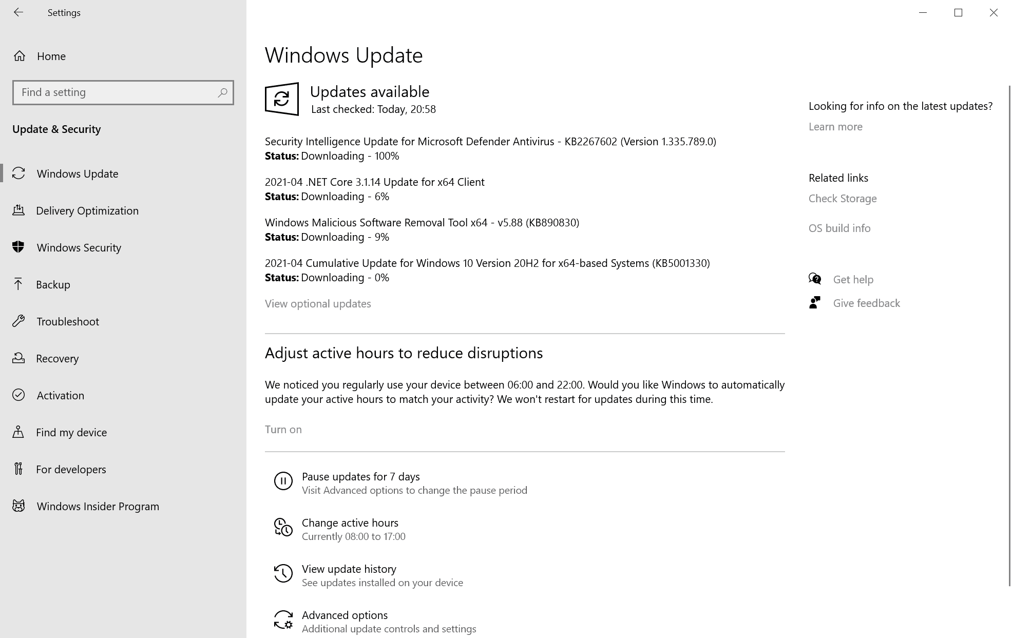 Microsoft Windows Security Updates April 2021 overview