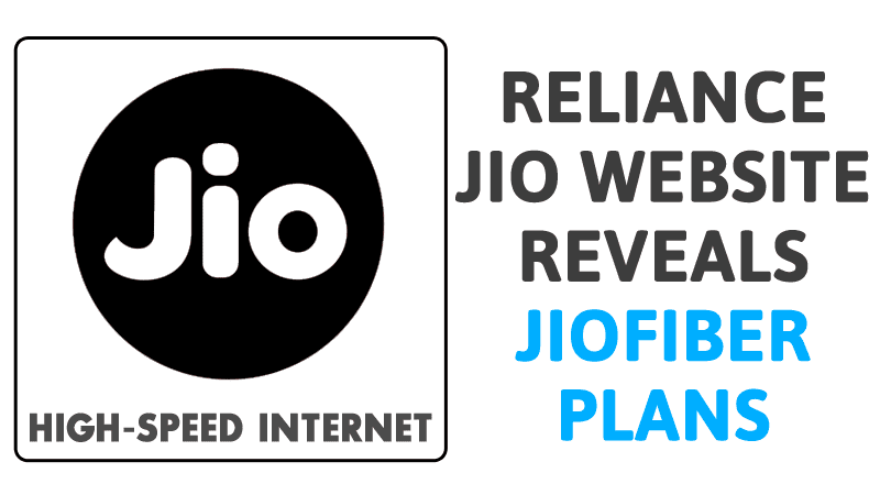 Leaked: Reliance Jio Website Reveals JioFiber Plans