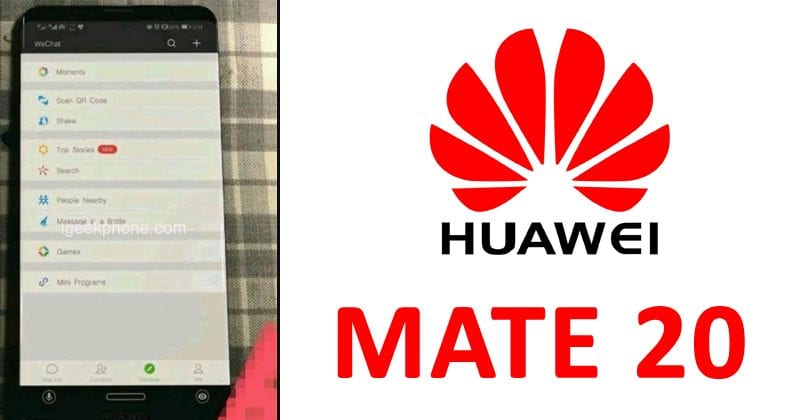 Huawei Mate 20 Leaks In Real-Life Image & Sketch