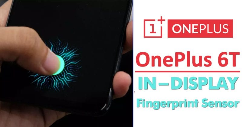 OnePlus 6T Official Teaser Shows In-Display Fingerprint Sensor