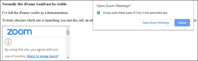 يتيح Zoom لمواقع الويب البدء في تصويرك دون موافقتك ، حتى بعد ذلك Windows