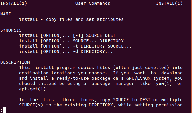 كيفية نسخ الملفات باستخدام الأمر "install" على نظام Linux