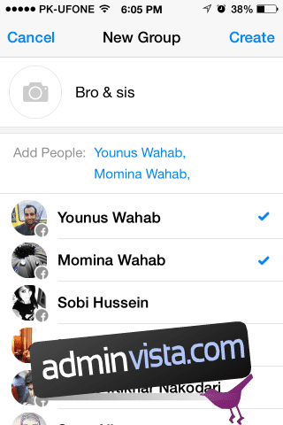 خلق Facebookمجموعات الدردشة وإعادة توجيه الرسائل على جهاز iPhone الخاص بك