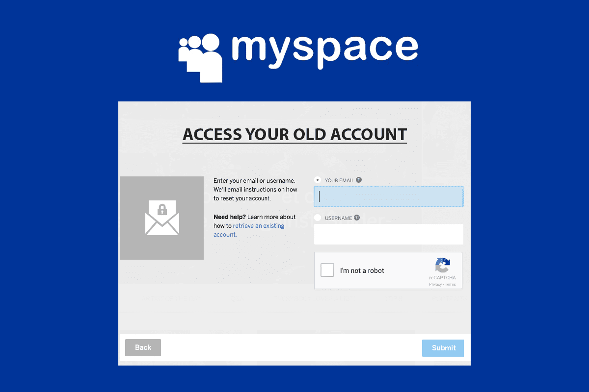 هل يمكنك الوصول إلى حساب Myspace القديم الخاص بك؟