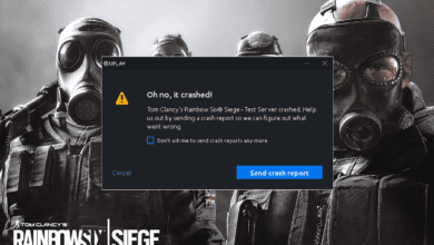 إصلاح تحطم Rainbow Six Siege Windows 10